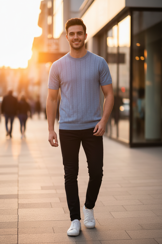 T-shirt tricoté urbain chic